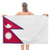 Adugen Origei Swimmers Beach Towels Absorbent Travel Towels Nepal Flag Quick Fast Dry Lightweight Sand Free Bath Towels view 1