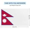 Adugen Origei Swimmers Beach Towels Absorbent Travel Towels Nepal Flag Quick Fast Dry Lightweight Sand Free Bath Towels view 2