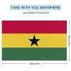 Adugen Origei Swimmers Beach Towels Absorbent Travel Towels Ghana Flag Quick Fast Dry Lightweight Sand Free Bath Towels view 2
