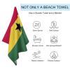 Adugen Origei Swimmers Beach Towels Absorbent Travel Towels Ghana Flag Quick Fast Dry Lightweight Sand Free Bath Towels view 3