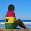 Adugen Origei Swimmers Beach Towels Absorbent Travel Towels Ghana Flag Quick Fast Dry Lightweight Sand Free Bath Towels view 4