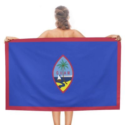 Adugen Origei Quick Dry Towel Pool Travel Best Towel Guam Flag Large Pool Towels for Adults Mens Dad Girl Girls
