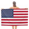 Adugen Origei Swimmers Beach Towels Absorbent Travel Towels American Flag Quick Fast Dry Lightweight Sand Free Bath Towels view 1