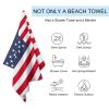 Adugen Origei Swimmers Beach Towels Absorbent Travel Towels American Flag Quick Fast Dry Lightweight Sand Free Bath Towels view 3