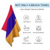 Adugen Origei Swimmers Beach Towels Absorbent Travel Towels Armenian Flag Quick Fast Dry Lightweight Sand Free Bath Towels view 3