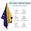 Adugen Origei Print Beach Towels Tokelau Flag Double-Faced Pile Large Beach Towel Towels Used for Beach,Swimming Pool,Travel,Bathroom Etc view 3