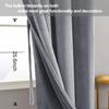JIUZHEN Grey Velvet Blackout Curtains 108 inches Long - Extra Long Wide Insulated Window Covering Noise Absorbing & Privacy Protect Drapes for Party/Indoor Decorations, W60 x L108, Set of 2 view 3