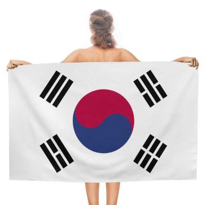 Adugen Origei Swimmers Beach Towels Absorbent Travel Towels Korean Flag Quick Fast Dry Lightweight Sand Free Bath Towels