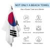 Adugen Origei Swimmers Beach Towels Absorbent Travel Towels Korean Flag Quick Fast Dry Lightweight Sand Free Bath Towels view 3