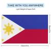 Adugen Origei Print Beach Towels Philippines Flag Double-Faced Pile Large Beach Towel Towels Used for Beach,Swimming Pool,Travel,Bathroom Etc view 2