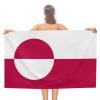 Adugen Origei Quick Dry Towel Pool Travel Best Towel Greenland Flag Large Pool Towels for Adults Mens Dad Girl Girls view 1