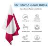 Adugen Origei Quick Dry Towel Pool Travel Best Towel Greenland Flag Large Pool Towels for Adults Mens Dad Girl Girls view 3