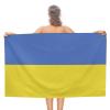 Adugen Origei Print Beach Towels Ukraine Flag Double-Faced Pile Large Beach Towel Towels Used for Beach,Swimming Pool,Travel,Bathroom Etc view 1