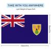 Adugen Origei Swimmers Beach Towels Absorbent Travel Towels Turks and Caicos Lslands Flag Quick Fast Dry Lightweight Sand Free Bath Towels view 2