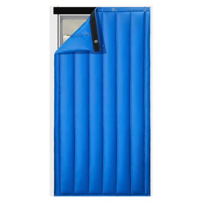 Home Thermal Insulated Door Curtain, Winter Thicken Cotton Heavy Duty PU Soundproof Sheet, Windproof Waterproof Cold Protection Blanket Living Room Doorway