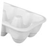 Zerodeko 6grids Ceramic Holder Tray White Storage Container for Kitchen Refrigerator Space-saving Organizer Box Easy to Clean Design view 3
