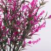 20 Bundles Artificial Flowers for Outdoor Decoration, Spring Decoration UV Resistant Faux Outdoor Plastic Greenery Shrubs Plants Artificial Fake Flowers Hanging Planter Home Garden Decor(Fuchsia) view 3