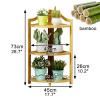 LIGUOYI 3/4/5 Tier Ladder Shelf, Multi Storage Corner Shelf Plant Stand, Save Space Corner Design Water Proof, Small Bookshelf Freestanding Display Rack for Living Room Office Kitchen view 3