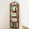 LIGUOYI 3/4/5 Tier Ladder Shelf, Multi Storage Corner Shelf Plant Stand, Save Space Corner Design Water Proof, Small Bookshelf Freestanding Display Rack for Living Room Office Kitchen view 4