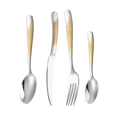 16-Piece Silverware Set Stainless Steel Flatware Cutlery Set Service for 4, Kitchen Utensils Tableware Set for Home Restaurant Restaurant Hotel, Mirror Finish, Dishwasher Safe