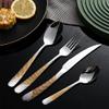 16-Piece Silverware Set Stainless Steel Flatware Cutlery Set Service for 4, Kitchen Utensils Tableware Set for Home Restaurant Restaurant Hotel, Mirror Finish, Dishwasher Safe view 4