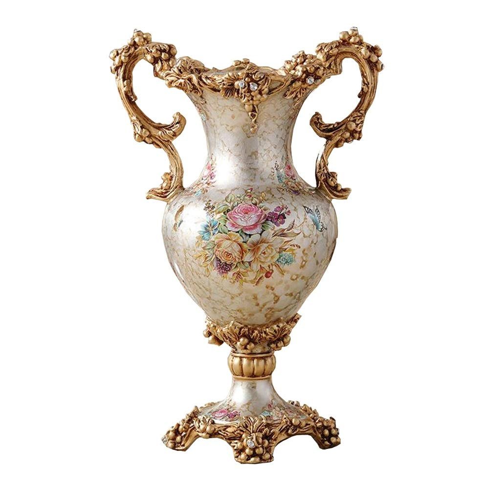 Elegant Large Vases Table Centerpiece for Kitchen Dining Living Room Home Decor, American Tall Big Resin Flowers Chinese Vases for Bedroom Decorations, The Best Gift for Friends 19.3in  12.2in
