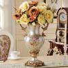 Elegant Large Vases Table Centerpiece for Kitchen Dining Living Room Home Decor, American Tall Big Resin Flowers Chinese Vases for Bedroom Decorations, The Best Gift for Friends 19.3in  12.2in view 2