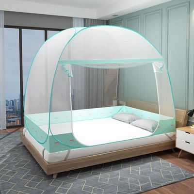 zyhfcfff-sd Tents Loft Bed Curtains Foldable Outdoor Bed Tent Canopy Canvas Curtains Easy to Dismantle Mosquito Net Canopy Student Dorm Lower Bunk Decorative Camping (Color : Green, Size : 1.8 * 2m)