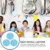 NUOBESTY Celebrate Baby's Arrival: 3-Piece Gender Reveal Lanterns Elegant Decor for Baby Shower Parties view 2
