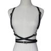 Women Sexy Harness Waist Belt Harajuku O-Ring Garters Faux Leather Women Body Adjustable Slim Strap Clothing Accessories (Color : Black2) view 4