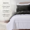 NY Loft Ultra Soft Micro Fleece Sheets Set with Extra Deep Pockets | Extra Soft Velvet Fleece Sheet Set | Super Plush Polar Fleece | Velvet Plush Cozy Warmth | Tribeca Collection (Queen, Black) view 2