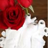 6 Inches Creative Anatomical Heart Vase,Heart Shaped Decor Resin Flower Pot Modern Unique Nordic Art Style Decorative Vase for Desktop Home Decoration Wedding Valentine's Day Gift (White) view 4