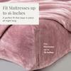 NY Loft Ultra Soft Micro Fleece Sheets Set with Extra Deep Pockets | Extra Soft Velvet Fleece Sheet Set | Super Plush Polar Fleece | Velvet Plush Cozy Warmth | Tribeca Collection (King, Ultimate Pink) view 3