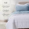 NY Loft Ultra Soft Micro Fleece Sheets Set with Extra Deep Pockets | Extra Soft Velvet Fleece Sheet Set | Super Plush Polar Fleece | Velvet Plush Cozy Warmth | Tribeca Collection (Full, Blue Fog) view 2