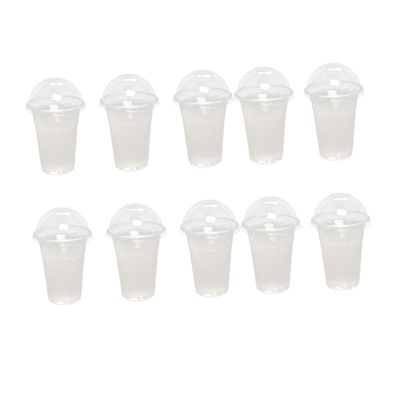 100pcs Milk Tea Cups Cocktail Glasses with Lid Clear Mugs Cup with Lid Drinking s with Clear s with Dome s Juice s Juice Glass With Cover