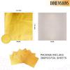 200pcs Candy Bar Wrappers, 7.8 Square Chocolate Bar Wrappers Gold Foil Wrapper Aluminum Individual Packaging Sheets for Mother's Day Baby Shower Birthday Party Gifts view 2