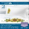 LEISURE ARTS Pillowcase 20"X26" Sunflower 2Pc, Embroidery Pillow Kit, Stamped Embroidery Pillowcases, Pillow Cases Stamped, Stamped Cross Stitch Cases view 3