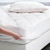 YATAS BEDDING Wool Mattress Protector, Mattress Cover with 100% Cotton Cover & Special Certificated Wool Filling, Bed Cover and Protector, Ecru (Full Size - 18'' Depth) - 55"x75" view 2