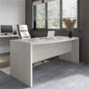 Bush Business Furniture Echo 72W Bow Front Desk in Gray Sand view 2