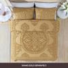 Beatrice Home Fashions Medallion Chenille Bedspread, Twin, Gold view 2