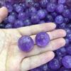 WGPHDW Meditation Home Decor, Purple Cryastal Ball Tansparerant Natural Stones and Minerals Gifts,Natural Crystal (Size : 2.2-2.5) view 3