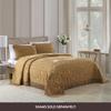 Beatrice Home Fashions Medallion Chenille Bedspread, Queen, Gold view 3