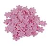 GUAFEIH 100pcs Artificial Flowers Felt Cloth Five-PetalFlower Embossing Fake Flower for Wedding Home Decor DIY Scrapbooking Wreath Lore (Pink) view 1