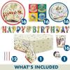 Harry Potter Birthday Decorations | Harry Potter Party Decorations | Serves 16 Guests | Table Cover, Banner, Dinner and Cake Plates, Napkins, Cups, Candles, Button | Officially Licensed view 3