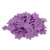 GUAFEIH 100pcs Artificial Flowers Felt Cloth Five-PetalFlower Embossing Fake Flower for Wedding Home Decor DIY Scrapbooking Wreath Lore (Light Purple) view 1