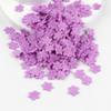 GUAFEIH 100pcs Artificial Flowers Felt Cloth Five-PetalFlower Embossing Fake Flower for Wedding Home Decor DIY Scrapbooking Wreath Lore (Light Purple) view 2