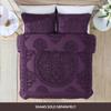 Beatrice Home Fashions Medallion Chenille Bedspread, Twin, Eggplant view 2