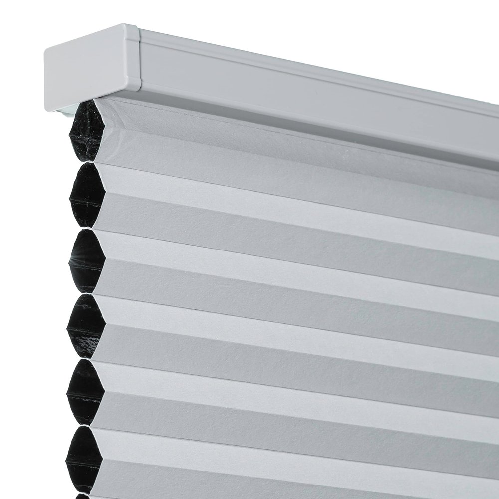CHICOLOGY Blackout Cellular Shades, Window Blinds Cordless, Blinds for Windows, Window Shades for Home, Door Blinds, Window Coverings, Cellular Blinds,Light Grey (Blackout), 54.75" W x 72" H