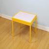 Coin and Coins - Kids Wood Table & Chair Set, Kids Play Table for Picnic, Dining, Outdoor - Art, Craft, Drawing, Painting Activities, Wooden|3 Pieces (Yellow), KF4 view 4