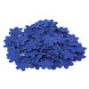 GUAFEIH 100pcs Artificial Flowers Felt Cloth Five-PetalFlower Embossing Fake Flower for Wedding Home Decor DIY Scrapbooking Wreath Lore (Dark Blue) view 1